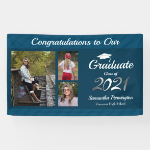 Classe de diplômes de 2021 Bannière Collage de p