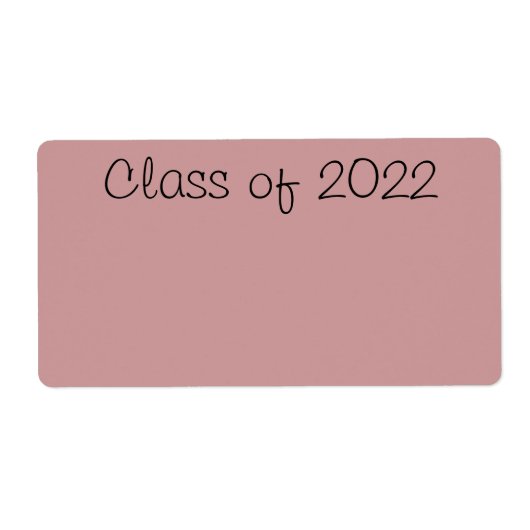 Classe de étiquette 2022 (Devant)