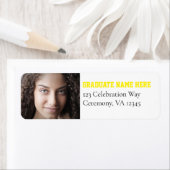 Classe de Étiquette de adresse photo senior 2024 (En situation)