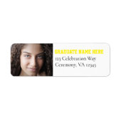 Classe de Étiquette de adresse photo senior 2024 (Devant)