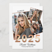 Classe de Faire-part de la fête des diplômés 2025 (Devant / Derrière)