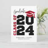 Classe de Faire-part simple de graduation 2024 (Debout devant)