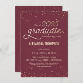 Classe de fin d'études de 2025 Invitation (Devant / Derrière)