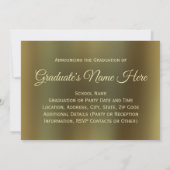 Classe de finesse de 2025 Faire-part de graduation (Dos)