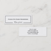 Classe de frontière de carte nominative de (Devant / Derrière)