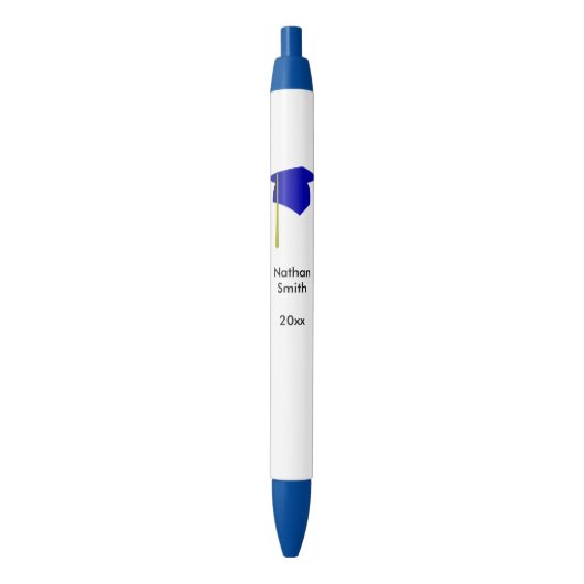 Classe de graduation personnalisée Stylos bleu jau (devant Vertical)