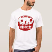 Classe de Graduation Rouge de T-shirt 2009 2010 (Devant)