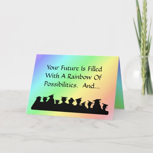 Classe de graduation - Silhouettes Carte à Personn (Devant)