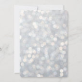 Classe de graduation Silver Sparkly Faire-part pho (Dos)