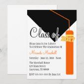 Classe De Invitation De Diplôme De Tassel 2017 (Or (Devant / Derrière)