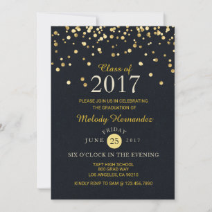 Classe de invitation Gold Parties scintillant Spar