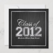 Classe de invitations de diplômes Premium Silver 2 (Devant)