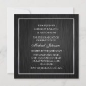 Classe de invitations de diplômes Premium Silver 2 (Dos)