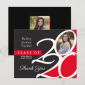 Classe de la Carte de remerciements de qualificati (Devant / Derrière)