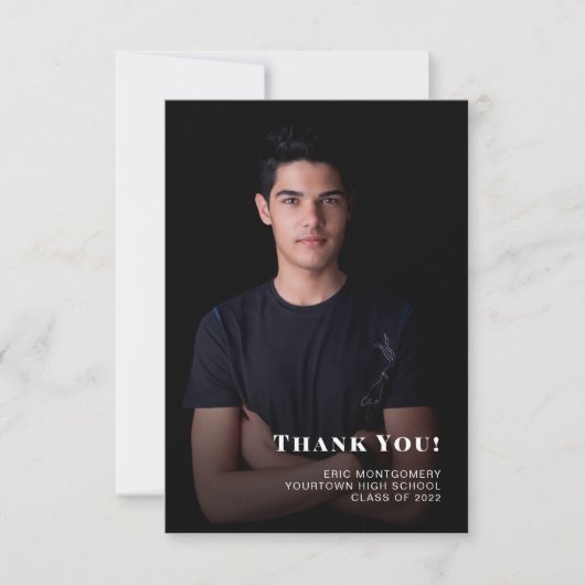 Classe de Merci de diplôme de garçon 2024 Photo (Devant)