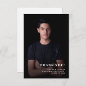 Classe de Merci de diplôme de garçon 2024 Photo (Devant / Derrière)