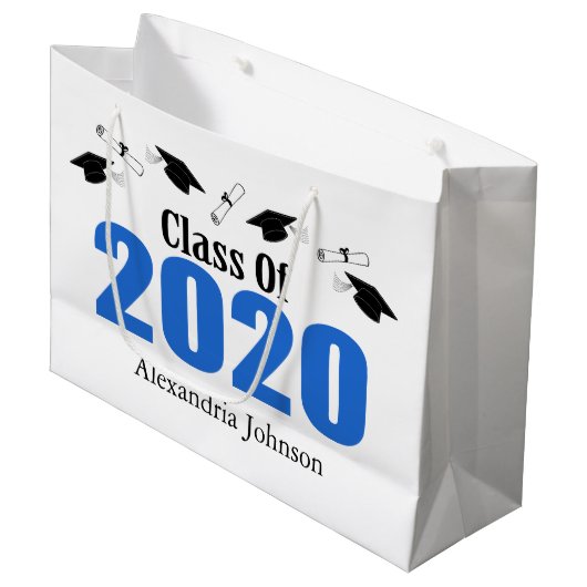 Classe De Sac Cadeaux De Diplôme De 2020 (Casquett (Devant Angle)