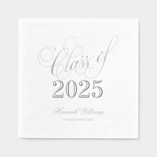 Classe de script de 2025 Graduation Argent (Recto)