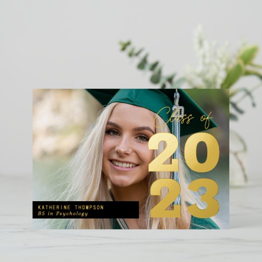 Classe de script moderne Faire-part photo (Debout devant)