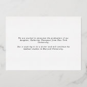 Classe de script moderne Faire-part photo (Verso)