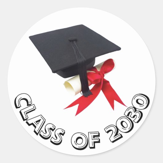 Classe de Sticker Casquette et Diplôme 2030 par Ja (Devant)