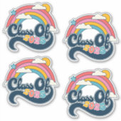 Classe de Stickers Arc-en-ciel 2025 Jeu de 4 (Devant)