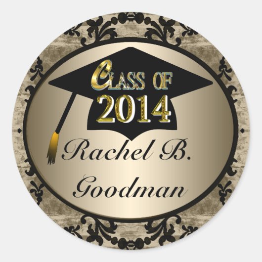 Classe De Stickers Gold Vintage 2014 (Devant)