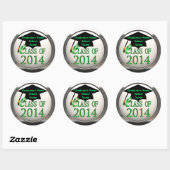 Classe De Stickers Green Graduation 2014 (Feuille)