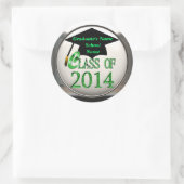 Classe De Stickers Green Graduation 2014 (Sac)