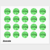 Classe de Stickers Rond 2014 par Janz (Feuille)