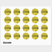 Classe de Stickers Rond 2014 par Janz (Feuille)