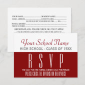 Classe de style de newsletter Réunion RSVP (Devant / Derrière)