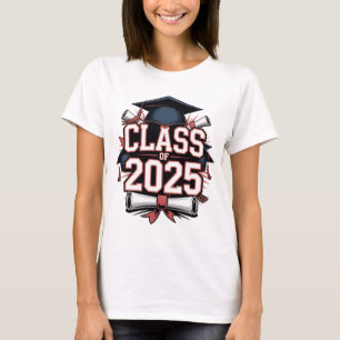 Classe de T-shirt 2025 Graduation - Année Supérieu