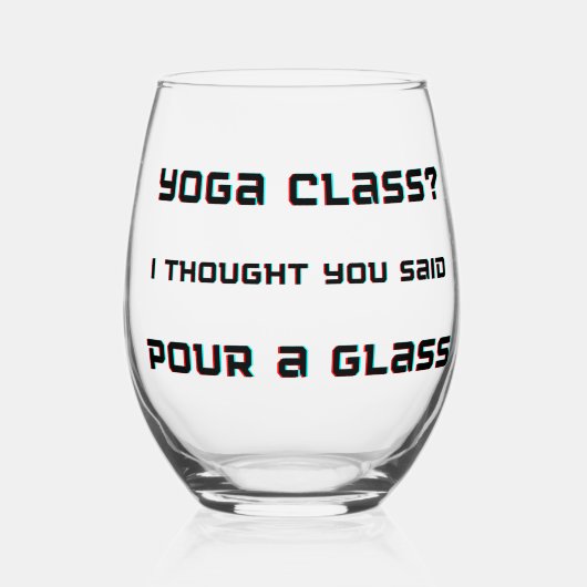Classe de yoga Pour un verre Vin (Recto)