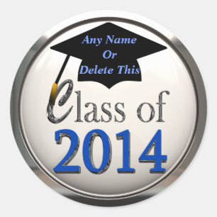 Classe des autocollants 2014 d'obtention du