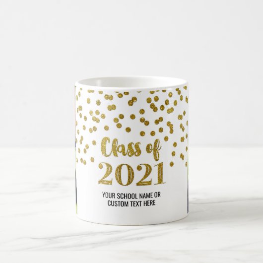 Classe d'or de 2021 Photo Graduation Mug (Centre)