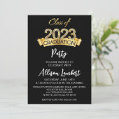 Classe d'or de 2023 Graduation Party Invitations (Debout devant)