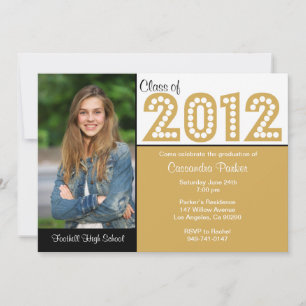 Classe d'or Invitations de fin d'études profession