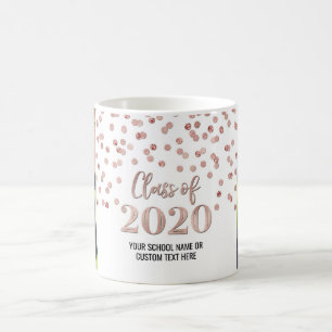 Classe d'or rose de 2020 Photo Graduation Mug
