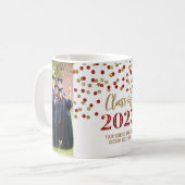 Classe d'or rouge de 2025 Coffee Mug (Devant gauche)