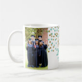Classe d'or Turquoise de 2020 Photo Graduation Mug (Gauche)