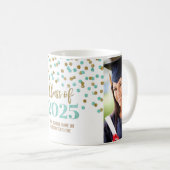 Classe d'or Turquoise de Mug de café 2025 (Devant droit)