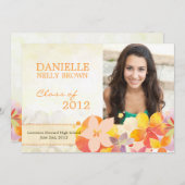 Classe du faire-part 2012 d'obtention du diplôme (Devant / Derrière)