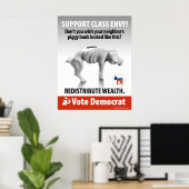 Classe Envy - Piggy Bank : Affiche de protestation (Bureau à domicile)
