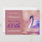 CLASSE ET IMPRÉVUE À 60 ANS INVITATION (Devant)