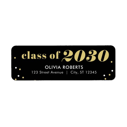 Classe exceptionnelle - Étiquette de graduation de (Devant)