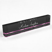Classé Glitzy Dames Monogram Desk Plaques signalét