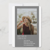 Classé Grad'en-tête Invitation de graduation (Dos)