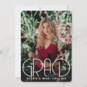 Classé Grad'en-tête Invitation de graduation (Devant)