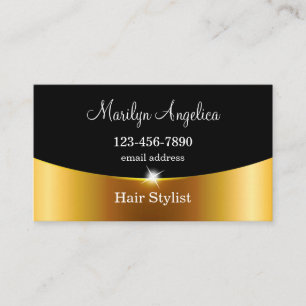 Classé Hair Styliste Simple Carte de visite brill